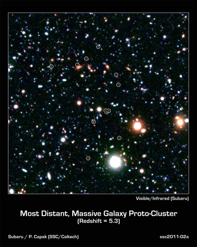 Most Distant Galaxy Cluster Discovered